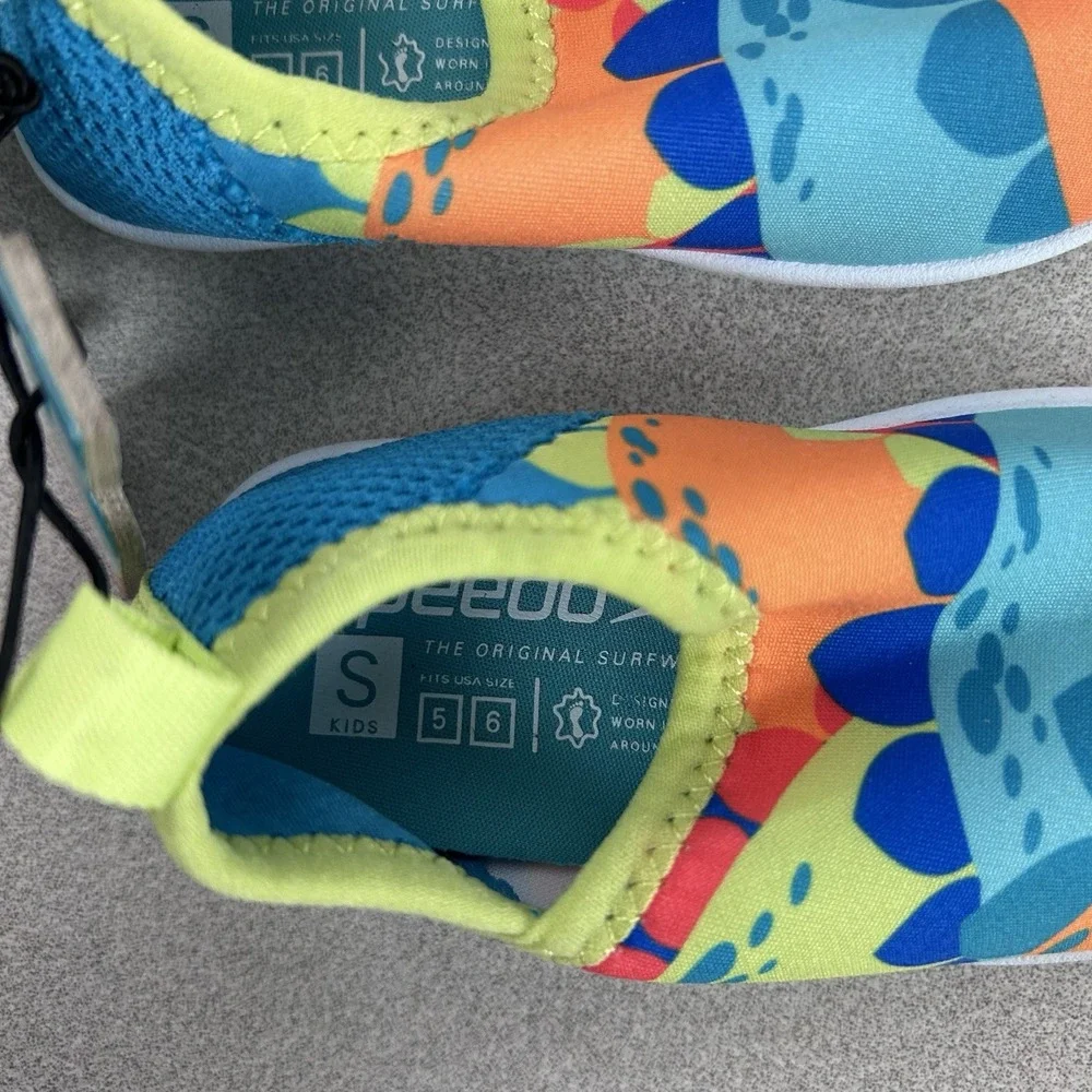 Speedo Splash‎ And Sun Bootie Kids Size Small S (5-6) Dinosaur Water Shoes